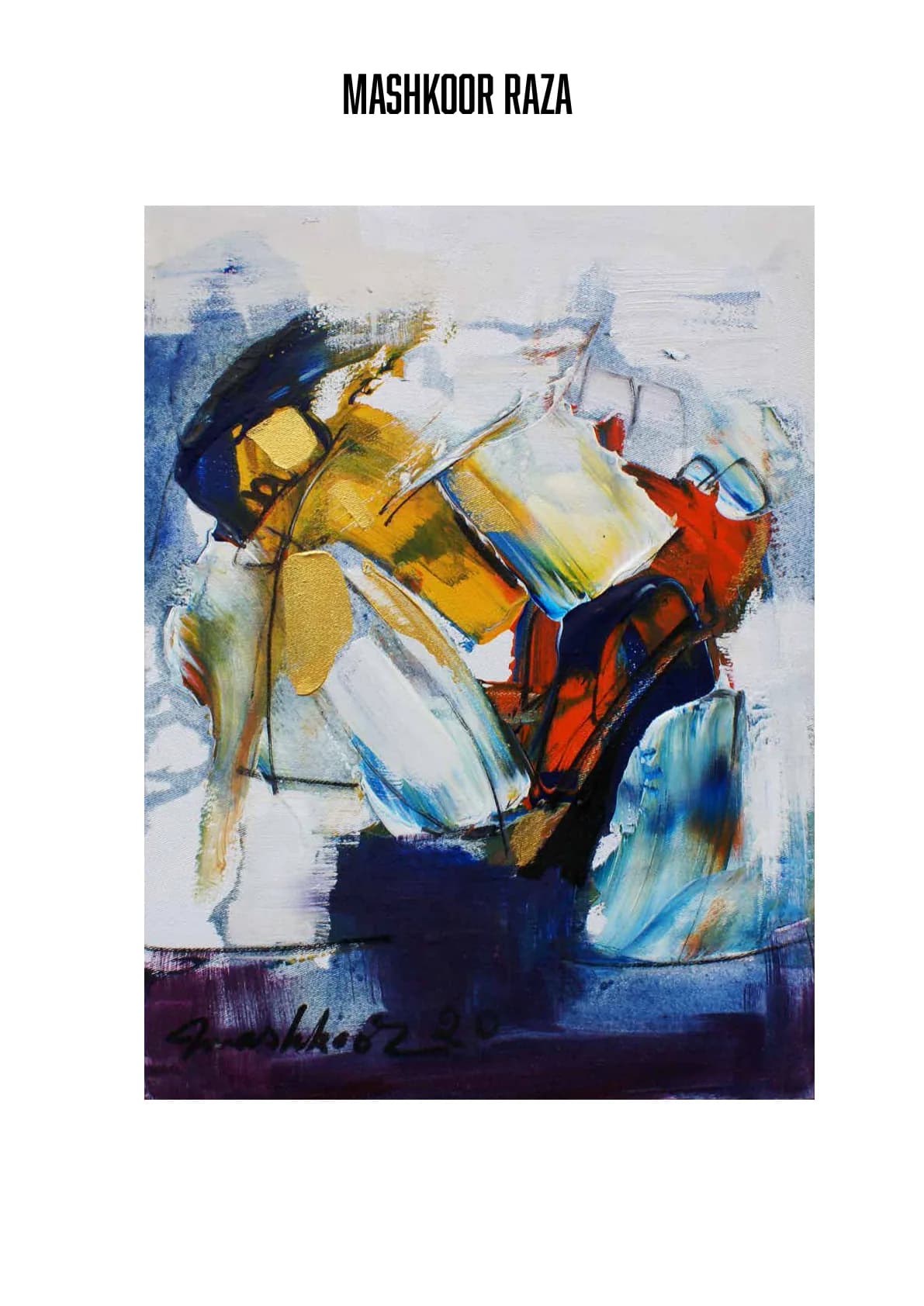 Mashkoor Raza — Oil on Canvas, 12×16