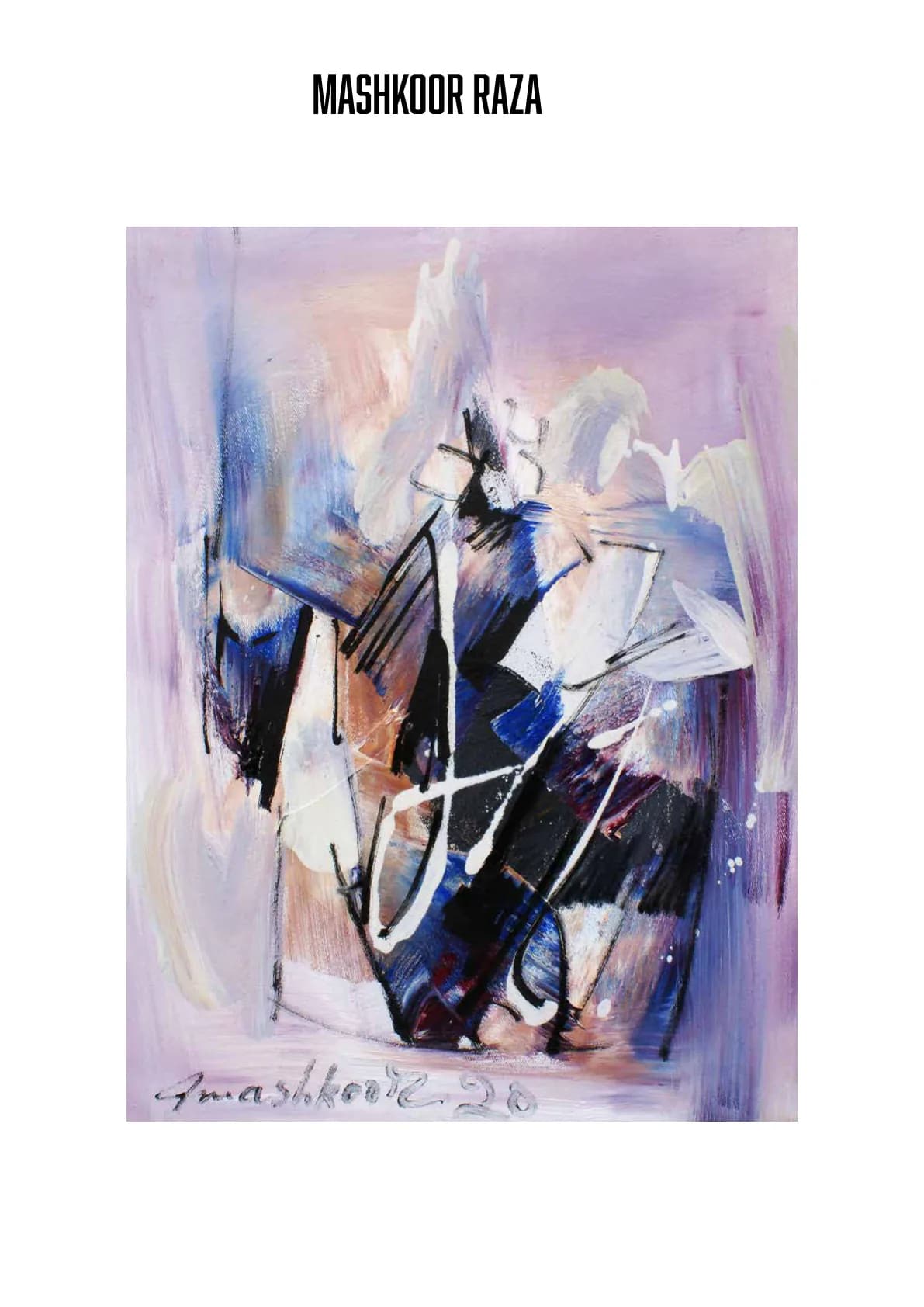 Mashkoor Raza — Oil on Canvas, 12×16