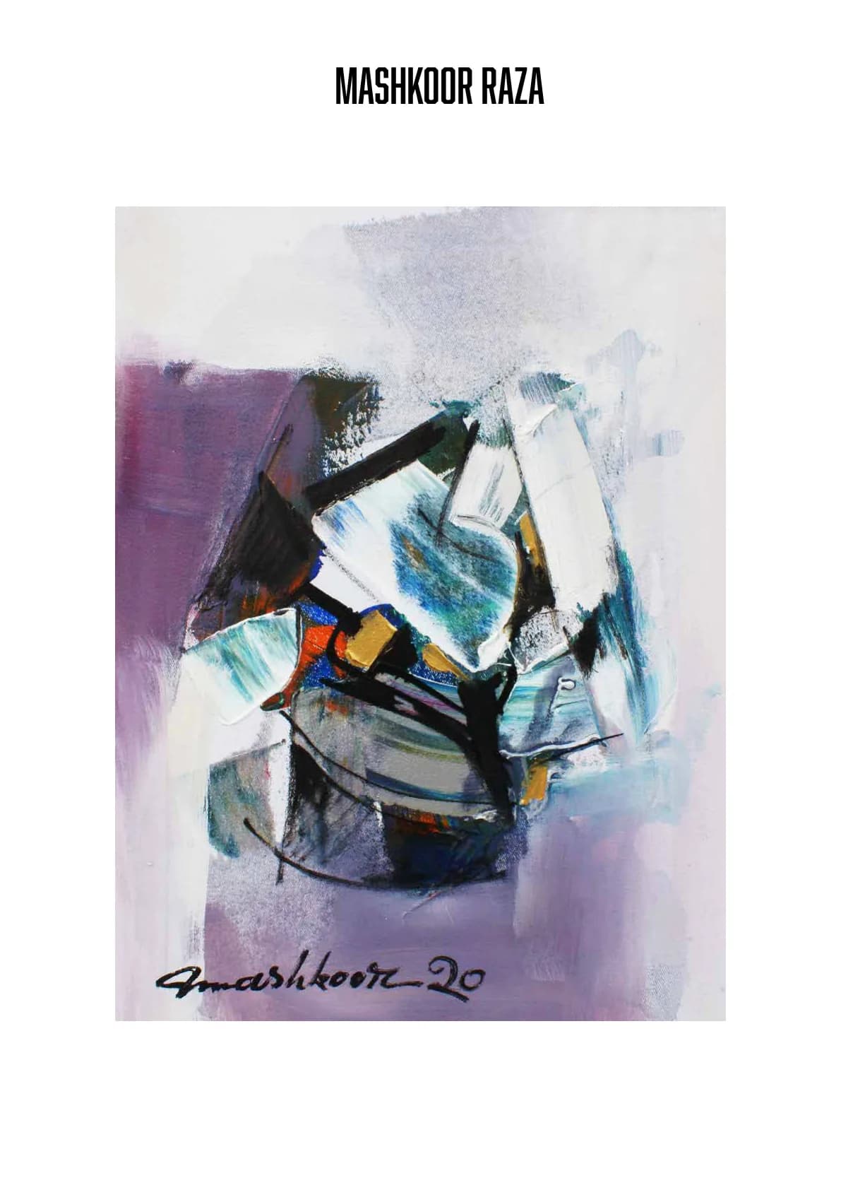 Mashkoor Raza — Oil on Canvas, 12×16