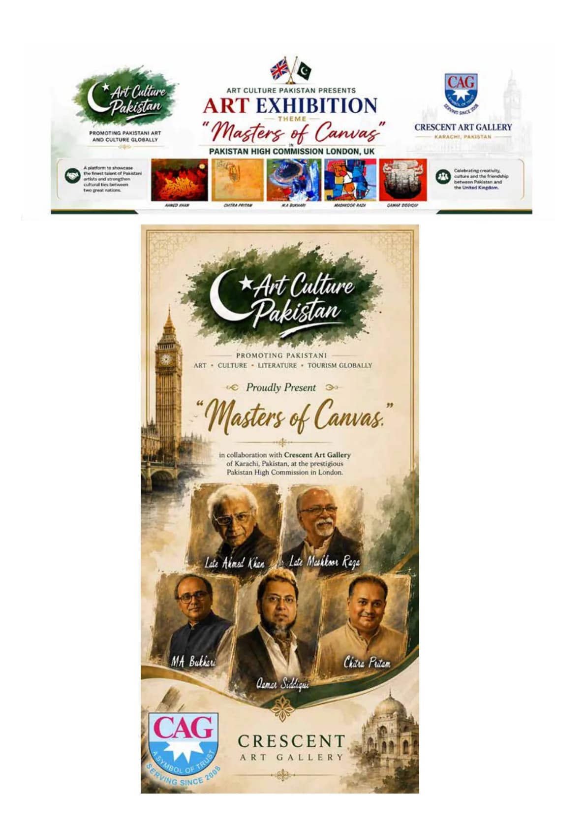 Masters of Canvas — Art Culture Pakistan exhibition